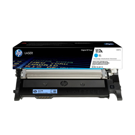 Toner d'origine HP 117A (W2071A) Bleu- 700 pages