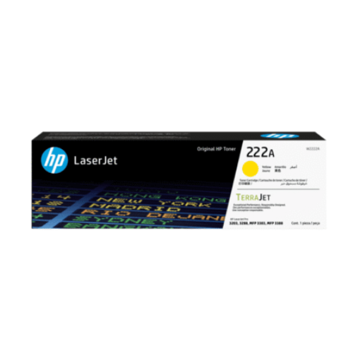 Toner HP d'origine 222A Jaune (W2222A)